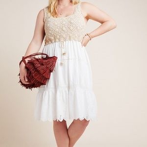 New Anthropologie Beckett Crochet Eyelet Dress